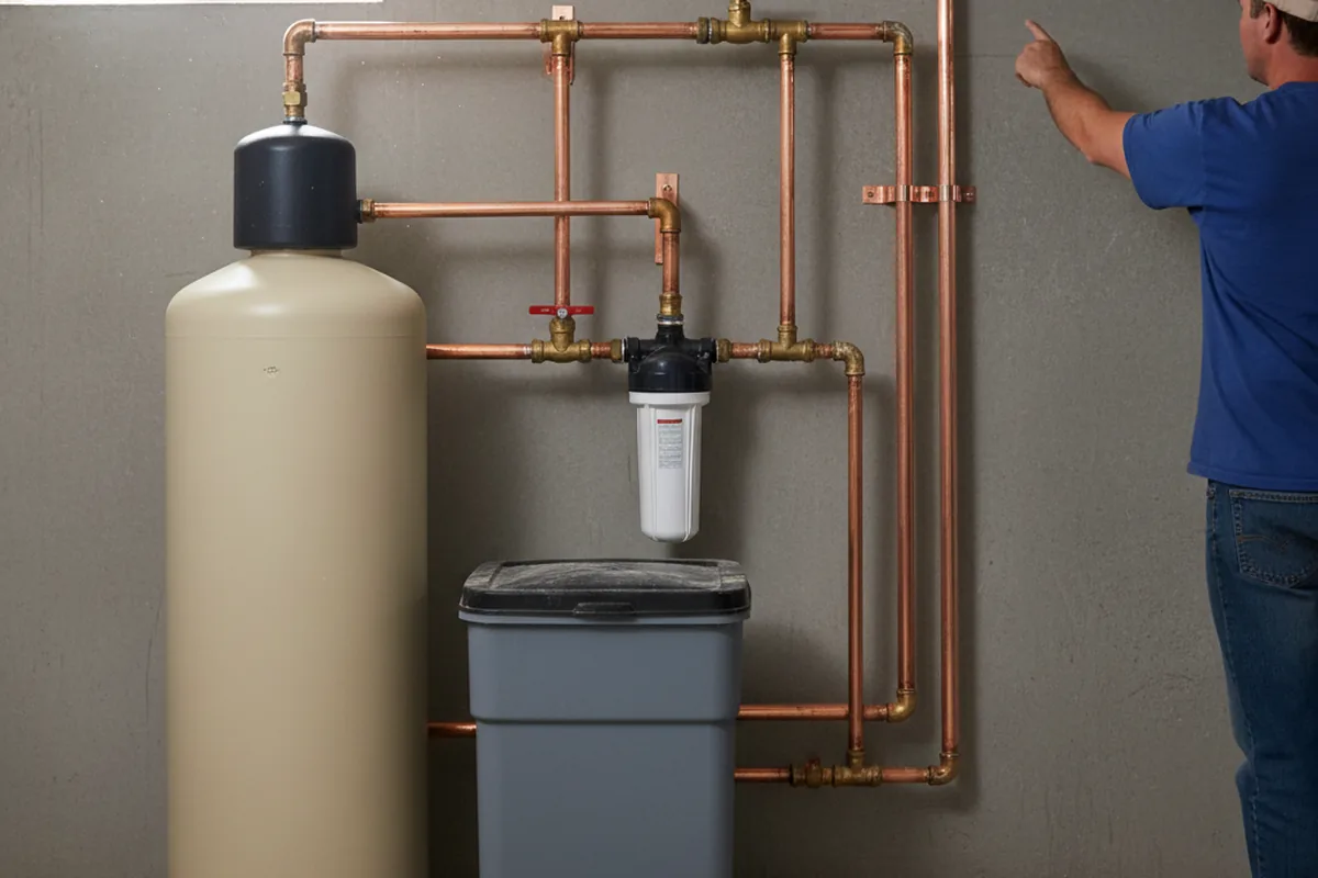 Whole-house water treatment system installed in Adin